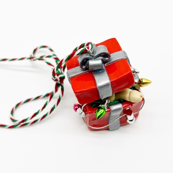 Dick in a Box Christmas Ornament – Funny SNL-Inspired Handmade Clay Ornament - Picture 8 of 16